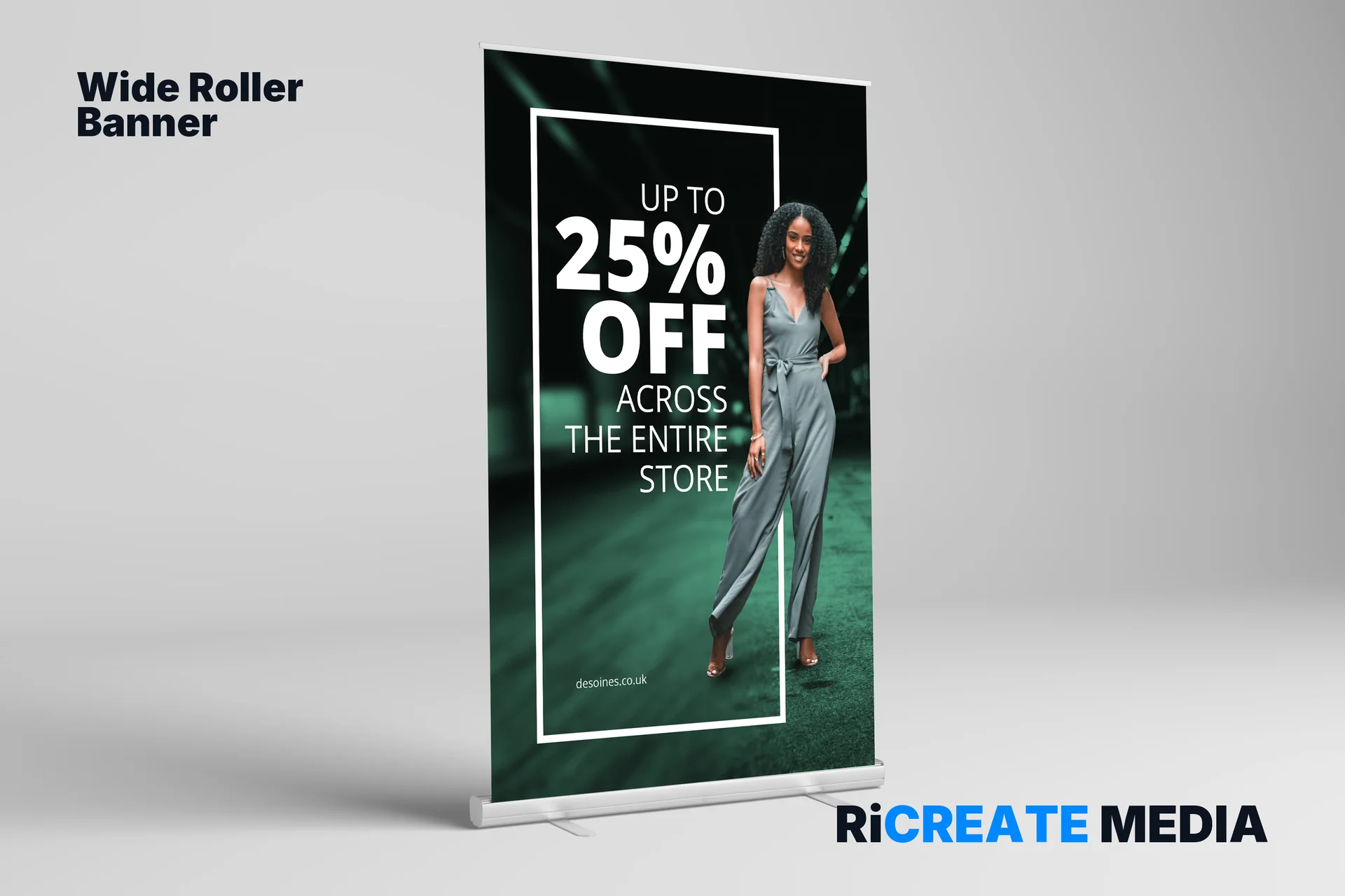 Wide Roller Banners — printed example